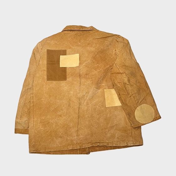 Workwear Jacket Patchwork -Yellow Brown รูปที่ 5