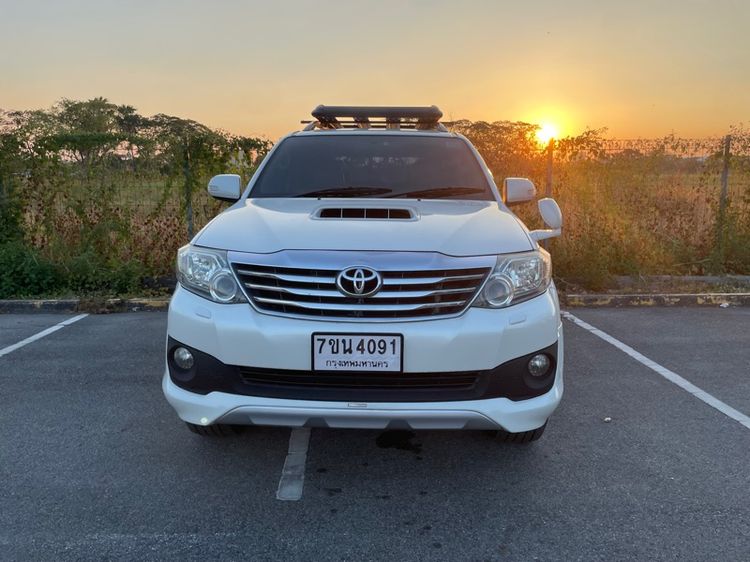 Toyota Fortuner 2012 Utility-car ดีเซล ไม่ติดแก๊ส เกียร์อัตโนมัติ ขาว รูปที่ 2