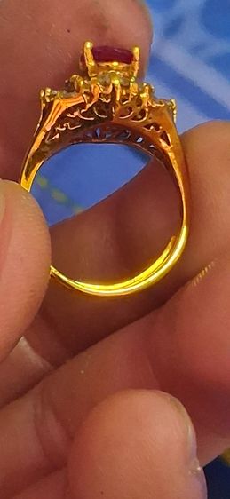 แหวนเก่าประดับพลอยสวยสภาพมือหนึ่ง รูปที่ 3