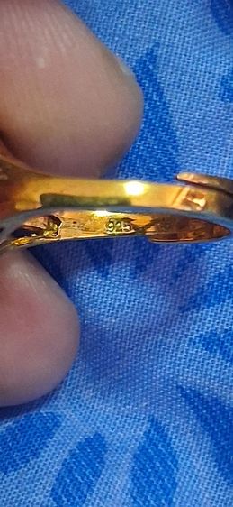 แหวนเก่าประดับพลอยสวยสภาพมือหนึ่ง รูปที่ 2