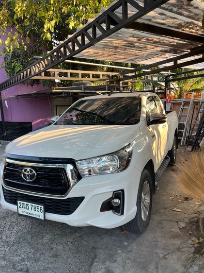 Toyota Hilux Revo 2018 2.4 E Prerunner Pickup ดีเซล ไม่ติดแก๊ส เกียร์ธรรมดา ขาว รูปที่ 3
