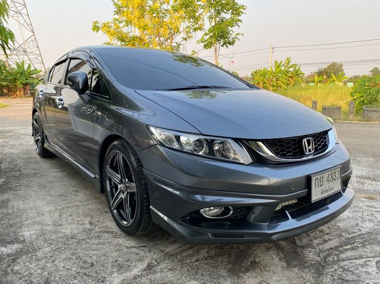 Honda Civic 2013 1.8 E i-VTEC เบนซิน เกียร์อัตโนมัติ เทา รูปที่ 2