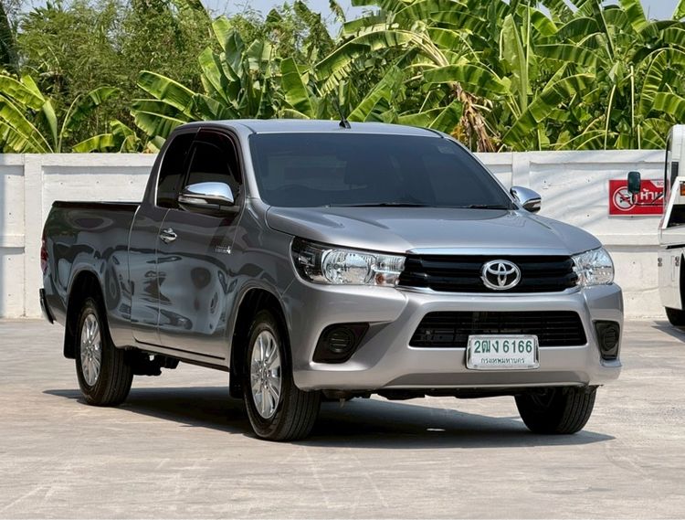 Toyota Hilux Revo 2016 2.4 E Pickup ดีเซล ไม่ติดแก๊ส เกียร์ธรรมดา เทา รูปที่ 3