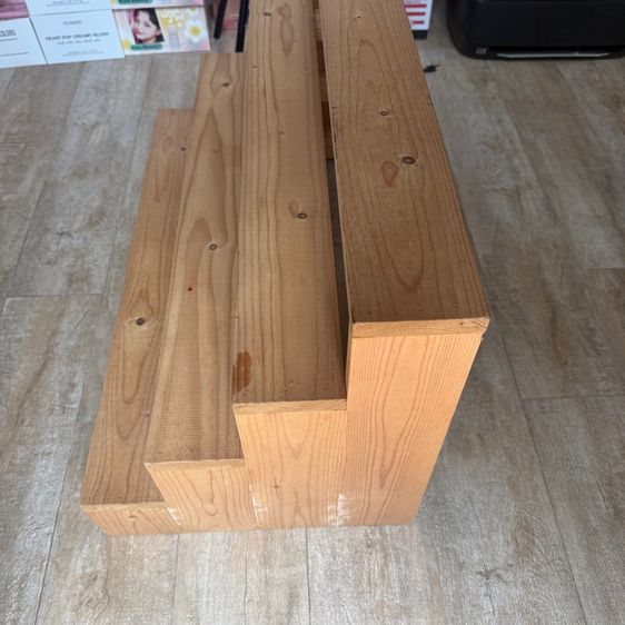 ชั้นไม้วางของ 4 ชั้น ขนาดใหญ่ รูปที่ 2