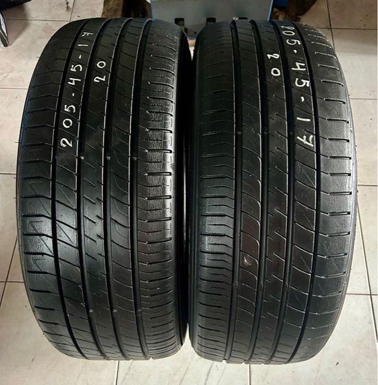 DUNLOP 205 45 17 มือสอง 2 เส้น 1200