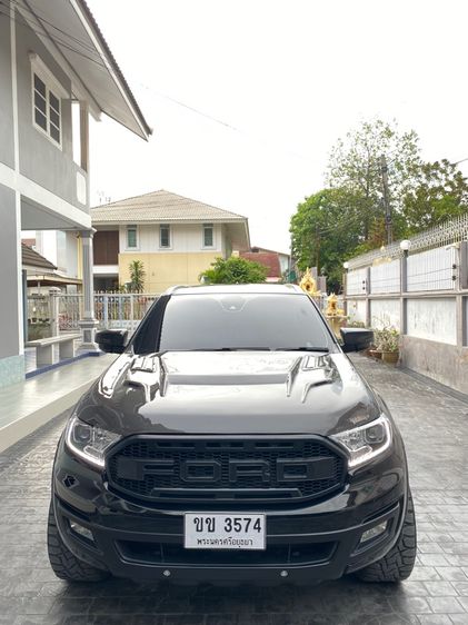Ford Everest 2021 2.0 Titanium Plus Utility-car ดีเซล เกียร์อัตโนมัติ ดำ รูปที่ 2