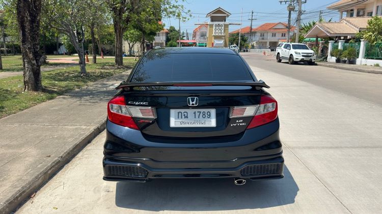 Honda Civic 2012 1.8 E i-VTEC Sedan เบนซิน ไม่ติดแก๊ส เกียร์อัตโนมัติ ดำ รูปที่ 4