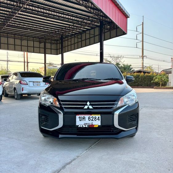Mitsubishi Mirage 2020 1.2 GLX Sedan เบนซิน ไม่ติดแก๊ส เกียร์อัตโนมัติ ดำ รูปที่ 4