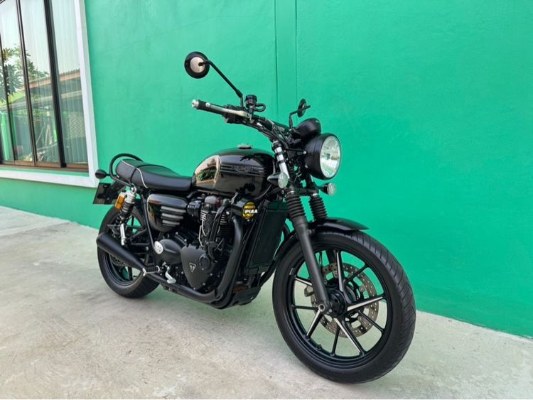 Triumph street twin 900 ปี19จด20 สีดำ  รูปที่ 2