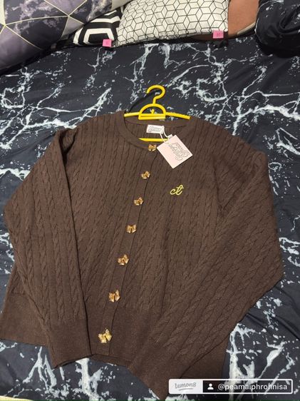 เสื้อไหมพรมคาดิแกน ซินเทจ รูปที่ 4