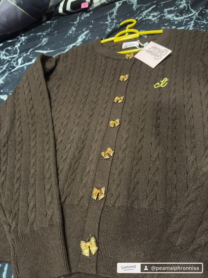 เสื้อไหมพรมคาดิแกน ซินเทจ รูปที่ 3