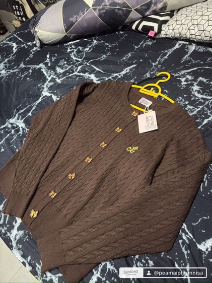 เสื้อไหมพรมคาดิแกน ซินเทจ รูปที่ 2