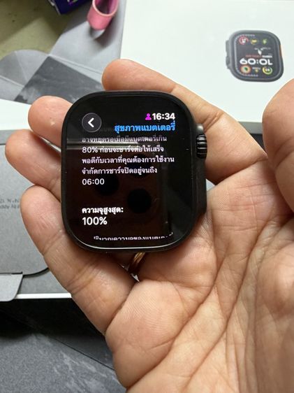 Apple  Watch ultra 2 49mm black titanium case ครบกล่อง รูปที่ 8