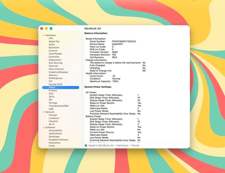 MacBook Air 13.6-inch M2 2022 Ram16GB SSD256GB Starlight apple care+ 13 april 2028 รูปที่ 14