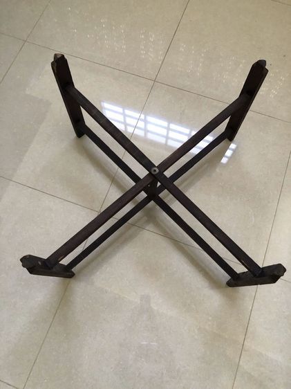 โต๊ะจีนไม้สัก ทรงเหลี่ยม โต๊ะเตี้ย ใช้งานได้ปกติ สภาพเก่าตามเวลา รูปที่ 4