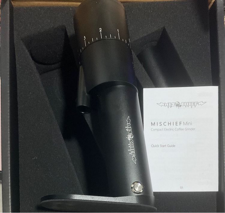 mischief C40 mini เครื่องบดเมล็ดกาแฟไฟฟ้า มือสอง หมดประกัน สภาพดี ส่งฟรี Flash express