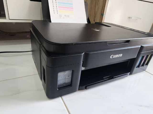 ปริ้นเตอร์ canon g3010 ระบบwifi2ระบบ แท็งค์หมึกแท้โรงงาน สภาพดี การทำงานปกติ สีออกครบ ปริ้นคมชัด พร้อมใช้งานงาน รูปที่ 3