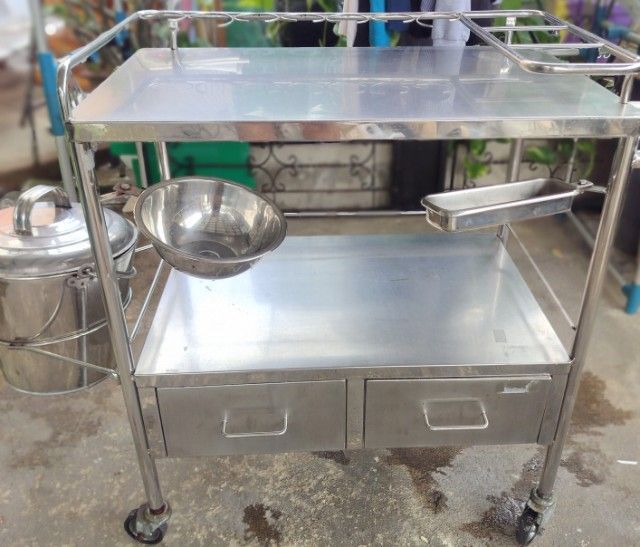 รถเข็นทำแผลสแตนเลส รูปที่ 4