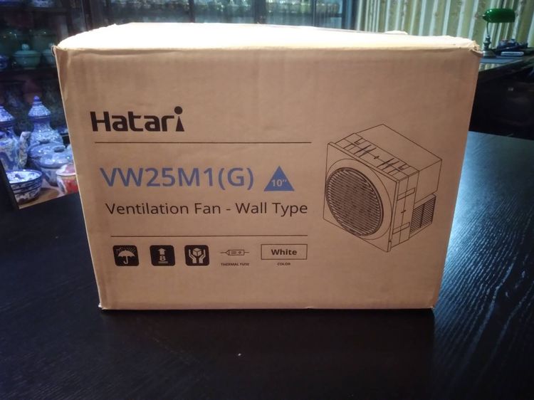 Hatari VW25M1(G) พัดลมระบายอากาศแบบติดผนังขนาด 10 นิ้ว