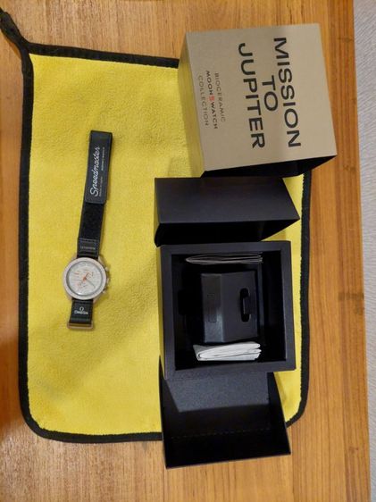 นาฬิกา Omega Swatch Jupiter หน้าปัดมีรอยตำแหน่ง 9 นาฬิกา สายสภาพดี รูปที่ 5