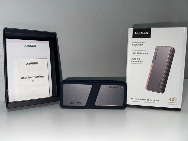 Sabrent Rocket 4 Plus 2TB NVMe SSD ใส่ในกล่อง Ugreen CM642 USB4 M.2 NVMe Enclosure พร้อมใช้งาน รูปที่ 4