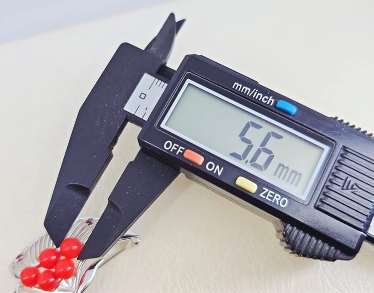 📌เข็มกลัดเงินแท้ ประดับหินแท้ สีธรรมชาติ ♥️ฝังพลอยแท้ทับทิม🩷  รูปที่ 9