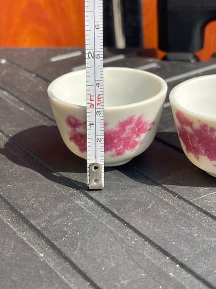 กาน้ำชา ลายดอกแดง เก่าสะสมA1 รูปที่ 11