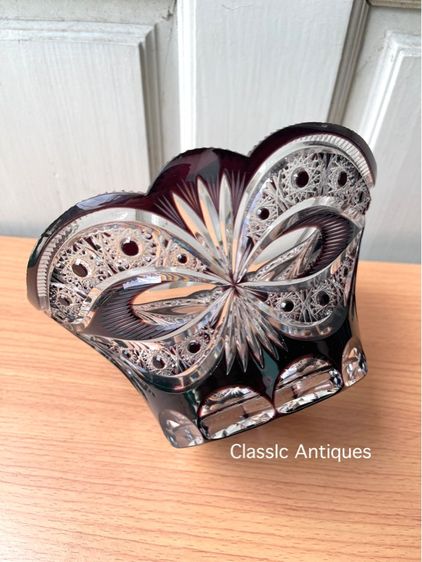 ชามแก้วคริสตัล เจียระไนสะสม