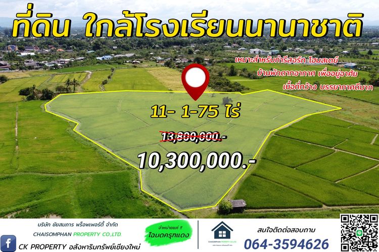ถูกสุดในย่าน ใกล้โรงเรียนนานาชาติล้านนา หางดง เชียงใหม่