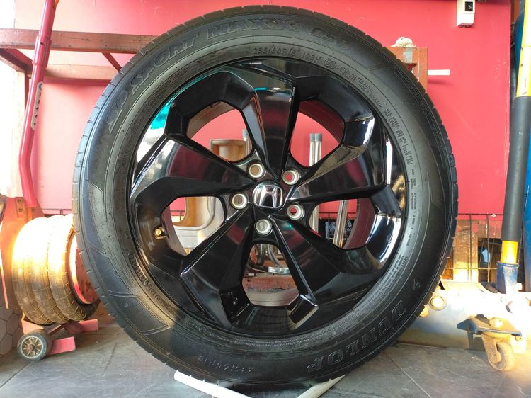 แม็กฮอนด้า ขอบ18 สีอบpowder coat พร้อมยางดันลอป 235 60 18 ปี24 ยางสวยทุกเส้น ใส่ CRV g3 g4 g5 g6 รูปที่ 4