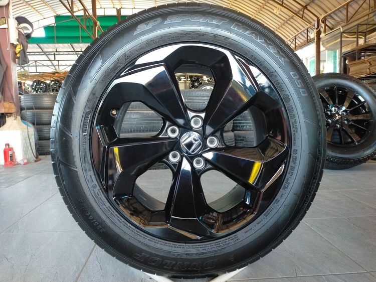 แม็กฮอนด้า ขอบ18 สีอบpowder coat พร้อมยางดันลอป 235 60 18 ปี24 ยางสวยทุกเส้น ใส่ CRV g3 g4 g5 g6 รูปที่ 3