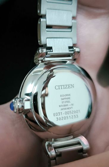Citizen L'May Bells Eco-Drive EM1060-87N นาฬิกาประดับเพชรแท้ หน้าปัดมุก สำหรับสุภาพสตรี รูปที่ 2