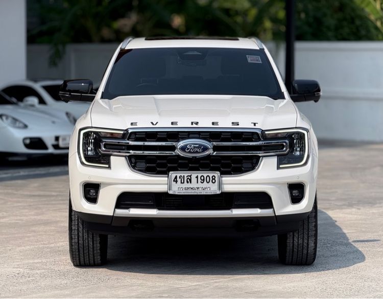Ford Everest 2023 2.0 Bi-Turbo Titanium+ Utility-car ดีเซล ไม่ติดแก๊ส เกียร์อัตโนมัติ ขาว รูปที่ 3