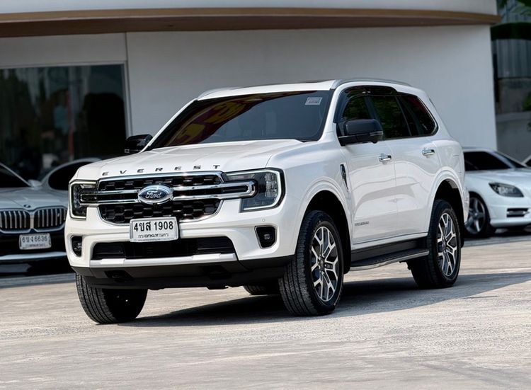 Ford Everest 2023 2.0 Bi-Turbo Titanium+ Utility-car ดีเซล ไม่ติดแก๊ส เกียร์อัตโนมัติ ขาว รูปที่ 2