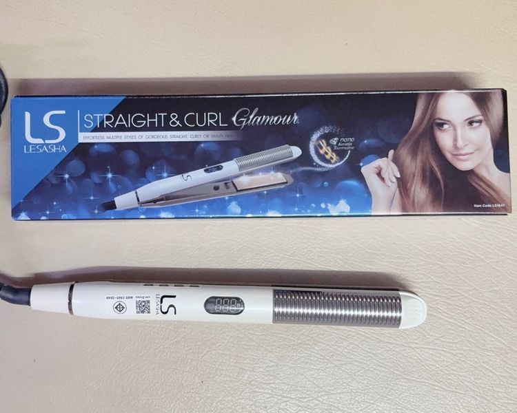 อุปกรณ์เสริมความงาม ที่หนีบผม Lesasha  รุ่นStraight Curl glamour ครบกล่อง
