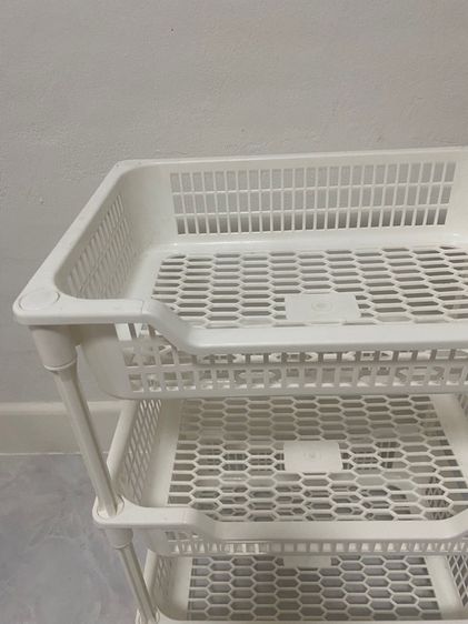 ชั้นวางของตะแกรงอเนกประสงค์ 3 ชั้น สีขาว จากโลตัส ขนาด 43.5x30.5x59 CM. รูปที่ 3