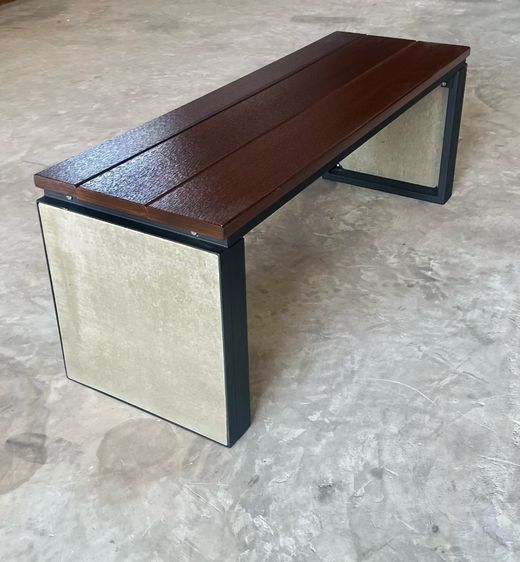 ขายเก้าอี้เหล็กไม้เทียม ขนาด 40x40x120ซม  รูปที่ 2