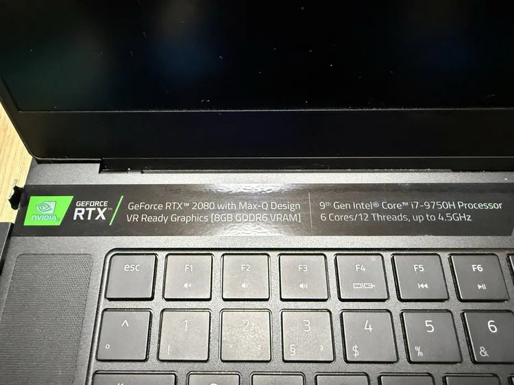Razer Blade 15 Advanced RTX 2080 แรม 32GB โปรเซสเซอร์ i7-9750H สภาพเหมือนใหม่ รูปที่ 4