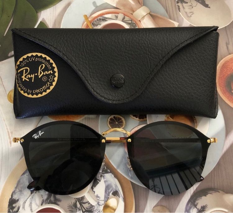 แว่นตากันแดด Rayban Blaze Dark Green ใหม่ รูปที่ 2