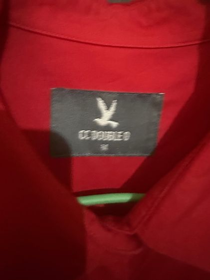 เสื้ออเชิ้ตแขนยาวสีแดงปักลายเสือแบรนด์ CC DOUBLE O รูปที่ 2
