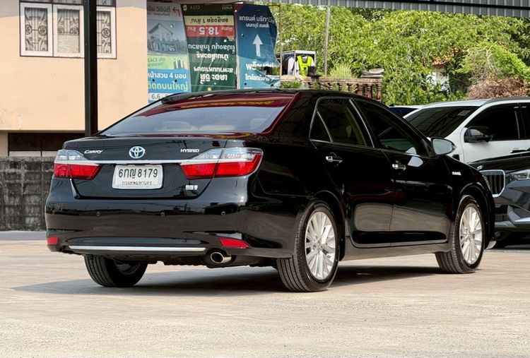 Toyota Camry 2017 2.5 HV Premium Sedan ไฮบริด ไม่ติดแก๊ส เกียร์อัตโนมัติ ดำ รูปที่ 4