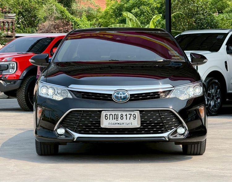Toyota Camry 2017 2.5 HV Premium Sedan ไฮบริด ไม่ติดแก๊ส เกียร์อัตโนมัติ ดำ รูปที่ 2