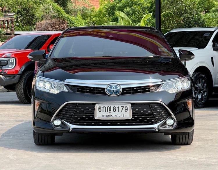 Toyota Camry 2017 2.5 Hybrid Premium Sedan ไฮบริด ไม่ติดแก๊ส เกียร์อัตโนมัติ ดำ รูปที่ 3