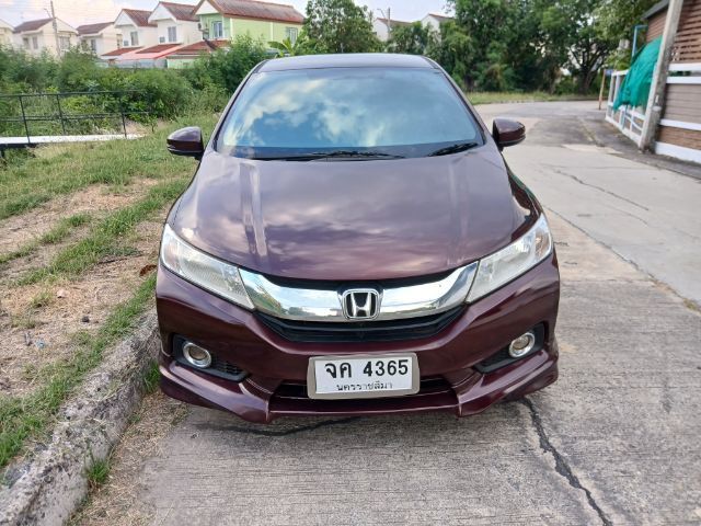 Honda City 2014 1.5 Sv i-VTEC Sedan เบนซิน ไม่ติดแก๊ส เกียร์อัตโนมัติ แดง รูปที่ 2
