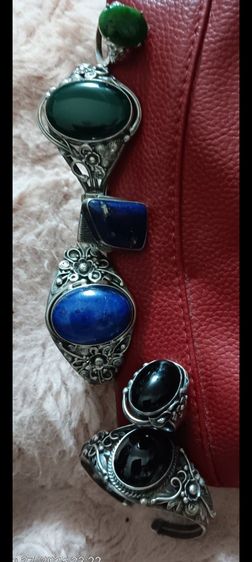 แหวนเงิน1900-กำไลเงินประดับหินนำโชค3900 รูปที่ 5