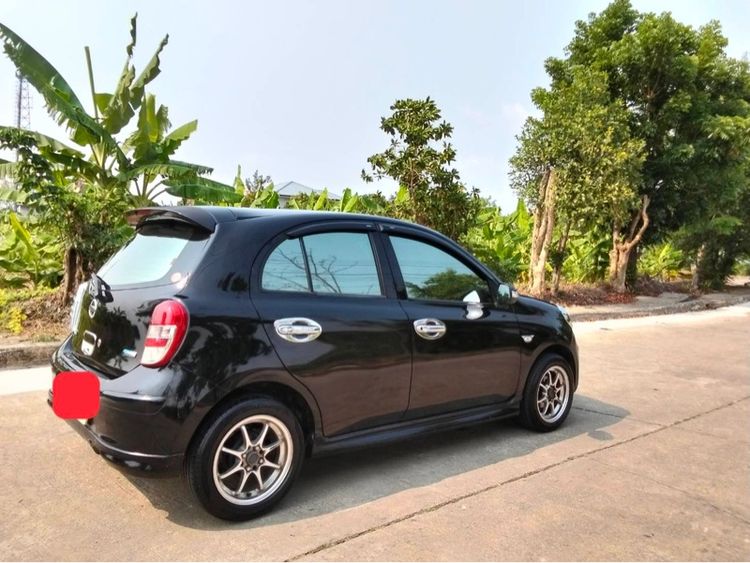 Nissan March 2010 1.2 E Sedan เบนซิน ไม่ติดแก๊ส เกียร์อัตโนมัติ ดำ รูปที่ 2