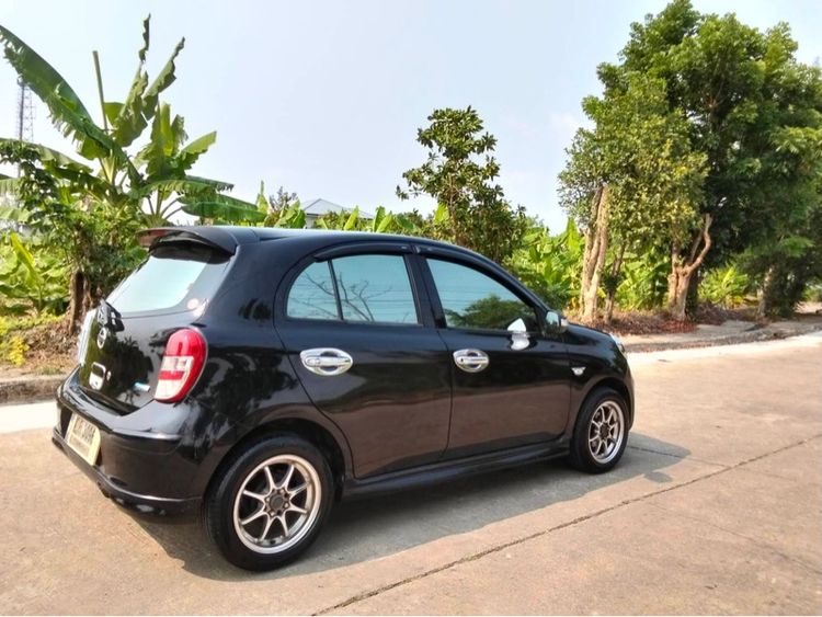 Nissan March 2010 1.2 E Sedan เบนซิน ไม่ติดแก๊ส เกียร์อัตโนมัติ ดำ รูปที่ 3
