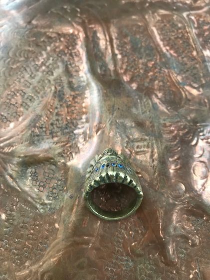 แหวนทองเหลืองอาปาเช่ฝังพลอย รูปที่ 3