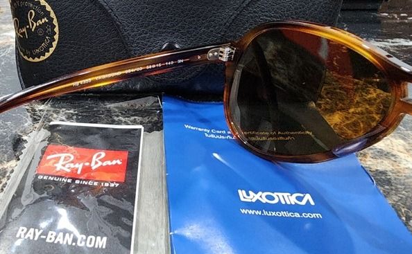 ส่งต่อ Ray-Ban RB3721D เลนส์เหลือง Ray-Ban Vagabond RB4355 ลายกระ สภาพดีสวยกริป พิกัดระยองครับ รูปที่ 3