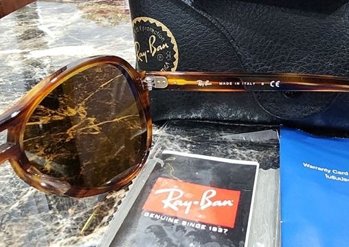ส่งต่อ Ray-Ban RB3721D เลนส์เหลือง Ray-Ban Vagabond RB4355 ลายกระ สภาพดีสวยกริป พิกัดระยองครับ รูปที่ 2